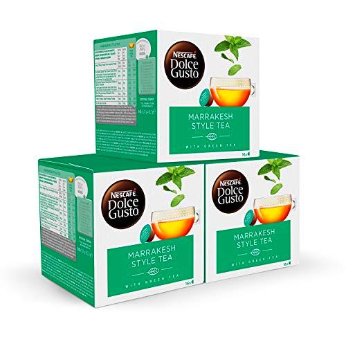 Nescafé DOLCE GUSTO té MARRAKESH Style Tea, Pack de 3 x 16 Cápsulas