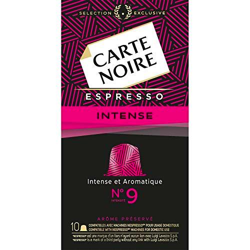 CAJA DE 10 CÁPSULAS DE CAFÉ CARTE NOIRE ESPRESSO INTENSE Nº 9