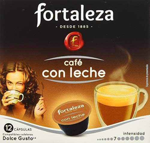 Café FORTALEZA - Cápsulas de Café Con Leche Compatibles con Dolce Gusto