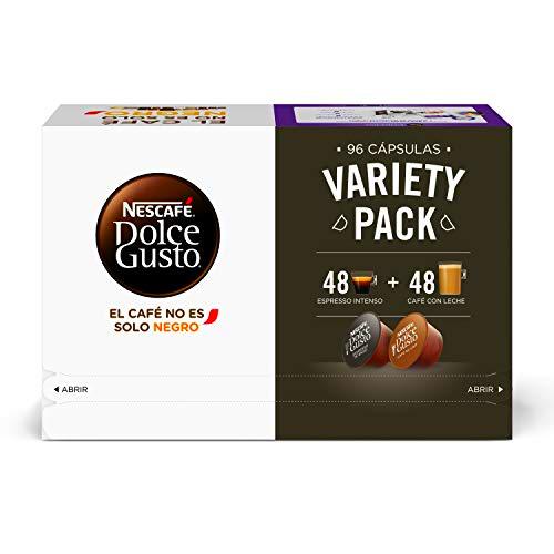 Nescafé DOLCE GUSTO Variety Pack - 3 Estuches Espresso Intenso y 3 Estuches Café Con Leche