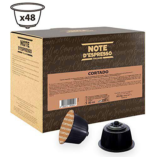 Note D'Espresso Cápsulas de Café Cortado Instantáneo Exclusivamente Compatibles con cafeteras de cápsulas Nescafé* y Dolce Gusto* 48 Unidades da 6,3 g