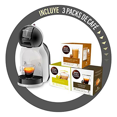 Nescafé Dolce Gusto Mini Me De'Longhi Máquina de Café de Cápsulas para Espresso con 3 packs de café