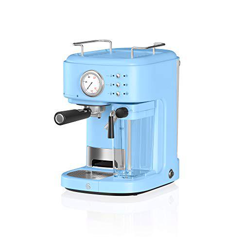 Swan Retro One Touch SK22150BLN Cafetera Express Semi Automática para Espresso y Cappucino