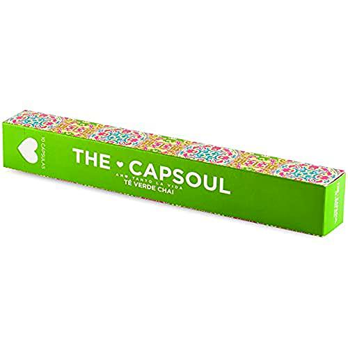 The Capsoul CÁPSULAS TÉ verde Chai 6 x 10 cápsulas compatibles Nespresso 22 g