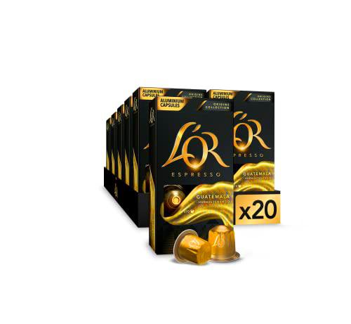 L'OR Espresso Cápsulas de Café Guatemala Orígenes | Intensidad 10 | 200 Cápsulas Compatibles Nespresso (R)*