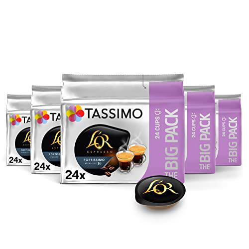 Tassimo Cápsulas de Café L’OR Fortissimo Big Pack | 120 Cápsulas Compatibles con Cafetera Tassimo