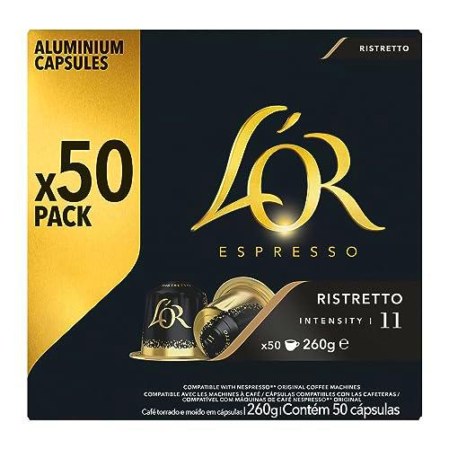 L'OR Espresso Cápsulas de Café Ristretto | Intensidad 12 | 50 Cápsulas Compatibles Nespresso (R)*