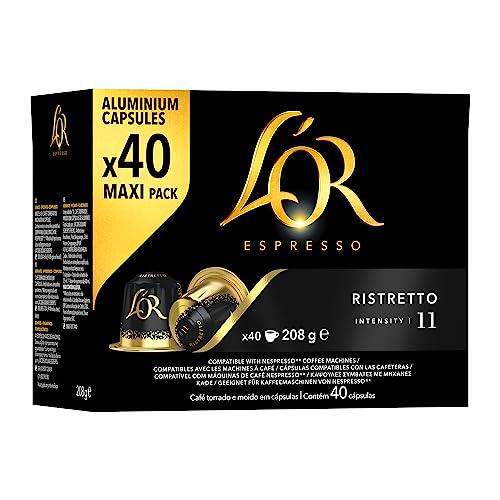 L'Or Espresso Café Cápsulas Ristretto - 40 Cápsulas Compatibles Nespresso