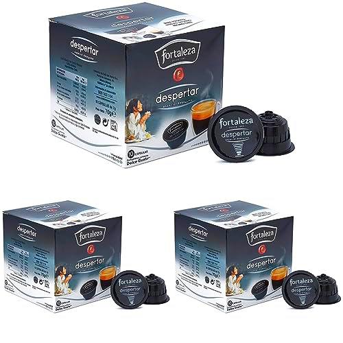 Café FORTALEZA - Cápsulas de Café Despertar Compatibles con Dolce Gusto (Paquete de 3)